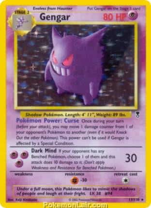 2002 Pokemon Trading Card Game Legendary Collection Set 11 Gengar