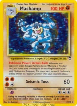 2002 Pokemon Trading Card Game Legendary Collection Set 15 Machamp