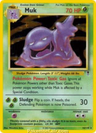 2002 Pokemon Trading Card Game Legendary Collection Set 16 Muk