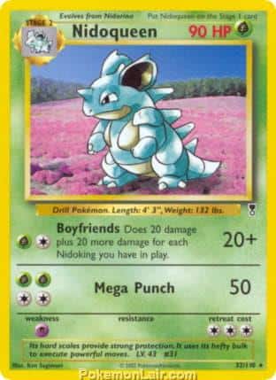 2002 Pokemon Trading Card Game Legendary Collection Set 32 Nidoqueen