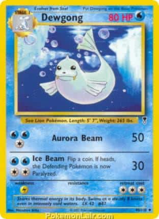 2002 Pokemon Trading Card Game Legendary Collection Set 40 Dewgong
