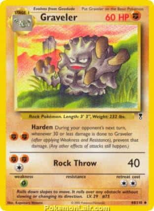 2002 Pokemon Trading Card Game Legendary Collection Set 44 Graveler