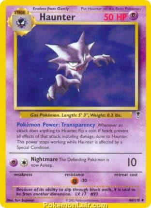 2002 Pokemon Trading Card Game Legendary Collection Set 45 Haunter