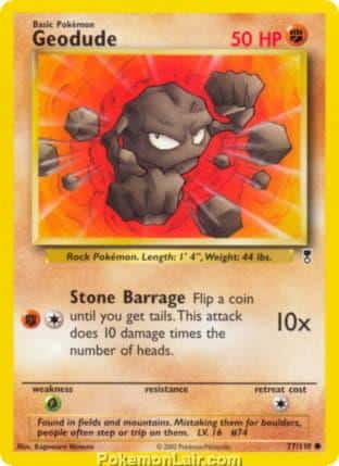 2002 Pokemon Trading Card Game Legendary Collection Set 77 Geodude