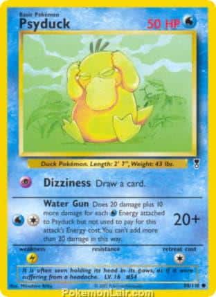 2002 Pokemon Trading Card Game Legendary Collection Set 88 Psyduck