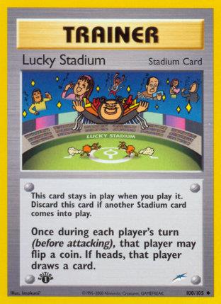 2002 Pokemon Trading Card Game NEO Destiny Price List 100 Lucky Stadium