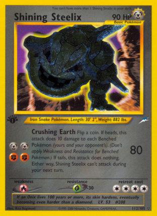 2002 Pokemon Trading Card Game NEO Destiny Price List 112 Shining Steelix