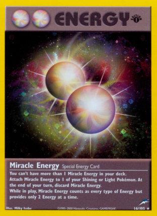 2002 Pokemon Trading Card Game NEO Destiny Price List 16 Miracle Energy