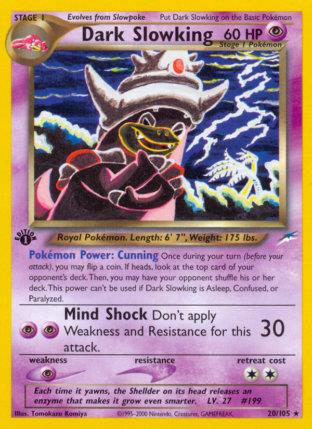 2002 Pokemon Trading Card Game NEO Destiny Price List 20 Dark Slowking
