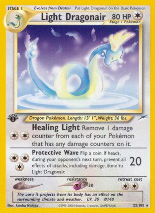 2002 Pokemon Trading Card Game NEO Destiny Price List 22 Light Dragonair