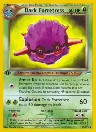 2002 Pokemon Trading Card Game NEO Destiny Price List 35 Dark Forretress