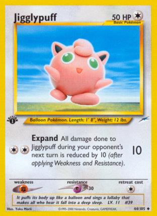 2002 Pokemon Trading Card Game NEO Destiny Price List 44 Jigglypuff