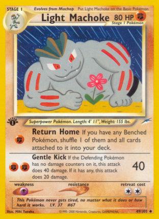2002 Pokemon Trading Card Game NEO Destiny Price List 49 Light Machoke