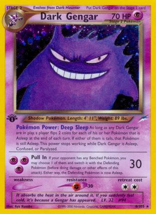 2002 Pokemon Trading Card Game NEO Destiny Price List 6 Dark Gengar