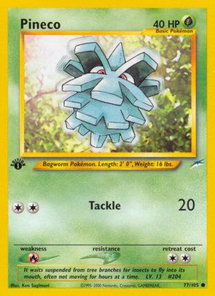 2002 Pokemon Trading Card Game NEO Destiny Price List 77 Pineco