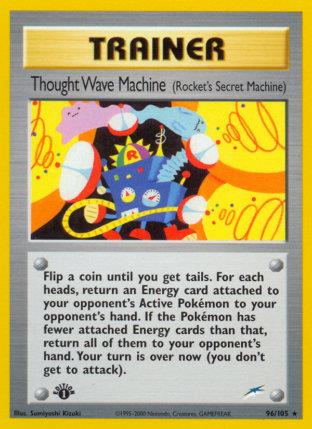 2002 Pokemon Trading Card Game NEO Destiny Price List 96 Though Wave Machine