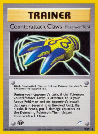 2002 Pokemon Trading Card Game NEO Destiny Price List 97 Counterattack Claws