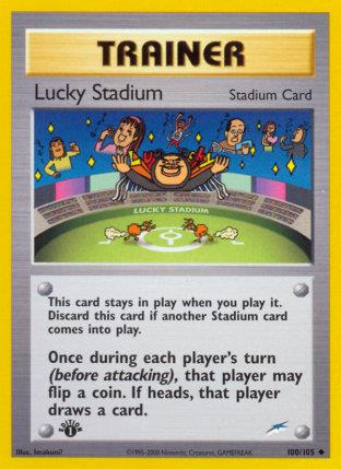 2002 Pokemon Trading Card Game NEO Destiny Set 100 Lucky Stadium