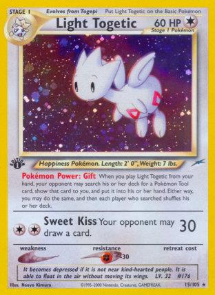 2002 Pokemon Trading Card Game NEO Destiny Set 15 Light Togetic