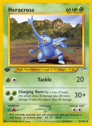 2002 Pokemon Trading Card Game NEO Destiny Set 41 Heracross