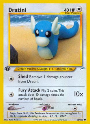 2002 Pokemon Trading Card Game NEO Destiny Set 63 Dratini