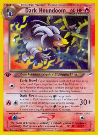 2002 Pokemon Trading Card Game NEO Destiny Set 7 Dark Houndoom