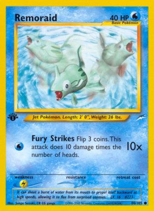 2002 Pokemon Trading Card Game NEO Destiny Set 80 Remoraid