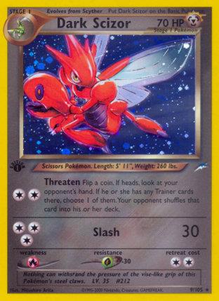 2002 Pokemon Trading Card Game NEO Destiny Set 9 Dark Scizor