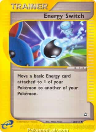 2003 Pokemon Trading Card Game Aquapolis Price List 120 Energy Switch