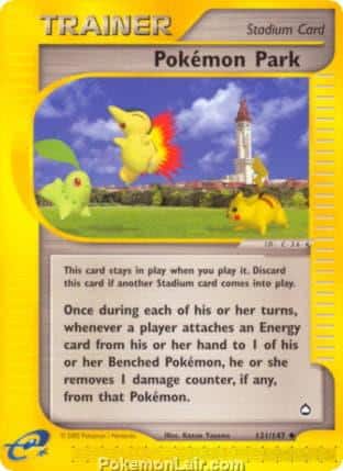2003 Pokemon Trading Card Game Aquapolis Price List 131 Pokemon Park
