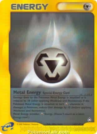 2003 Pokemon Trading Card Game Aquapolis Price List 143 Metal Energy