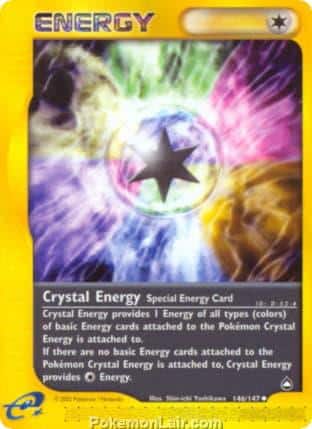 2003 Pokemon Trading Card Game Aquapolis Price List 146 Crystal Energy