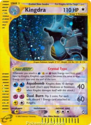 2003 Pokemon Trading Card Game Aquapolis Price List 148 Kingdra