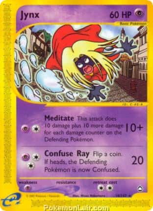 2003 Pokemon Trading Card Game Aquapolis Price List 18 Jynx