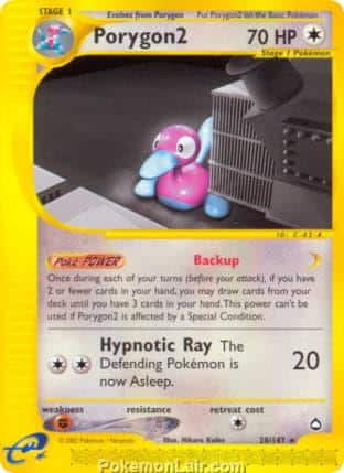 2003 Pokemon Trading Card Game Aquapolis Price List 28 Porygon2
