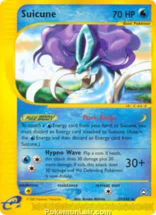 2003 Pokemon Trading Card Game Aquapolis Price List 37 Suicune