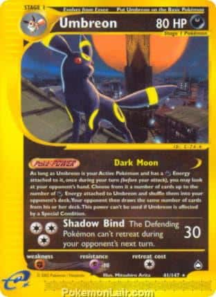 2003 Pokemon Trading Card Game Aquapolis Price List 41 Umbreon