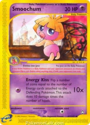 2003 Pokemon Trading Card Game Aquapolis Price List 61 Smoochum