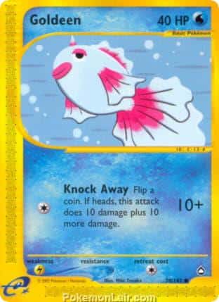 2003 Pokemon Trading Card Game Aquapolis Price List 78 Goldeen