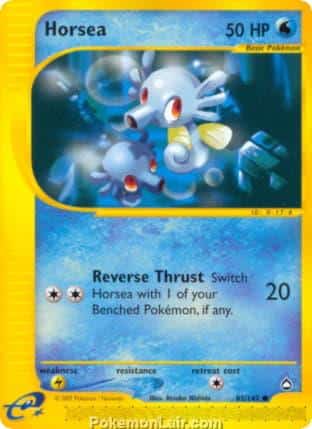 2003 Pokemon Trading Card Game Aquapolis Price List 85 Horsea