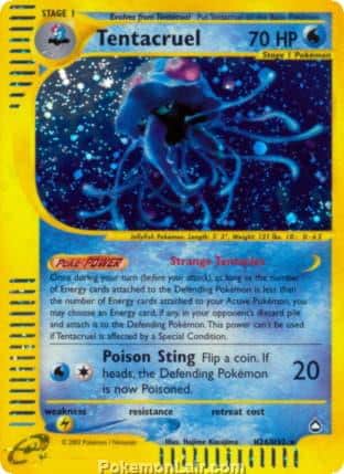 2003 Pokemon Trading Card Game Aquapolis Price List H26 Tentacruel