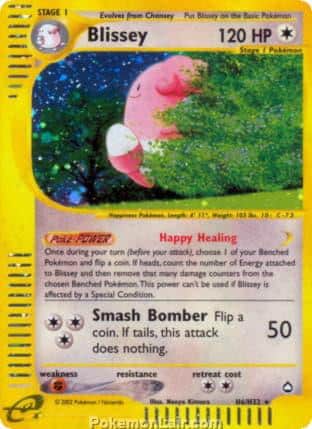2003 Pokemon Trading Card Game Aquapolis Price List H6 Blissey