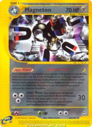 2003 Pokemon Trading Card Game Aquapolis Set 22 Magneton