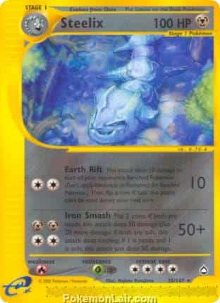 2003 Pokemon Trading Card Game Aquapolis Set 35 Steelix