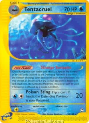 2003 Pokemon Trading Card Game Aquapolis Set 38 Tentacruel