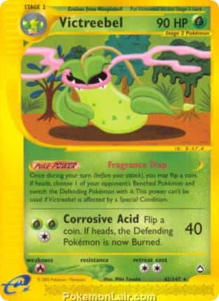 2003 Pokemon Trading Card Game Aquapolis Set 42 Victreebel