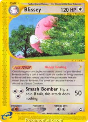 2003 Pokemon Trading Card Game Aquapolis Set 6 Blissey