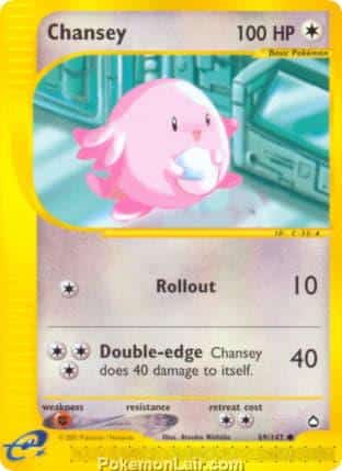 2003 Pokemon Trading Card Game Aquapolis Set 69 Chansey