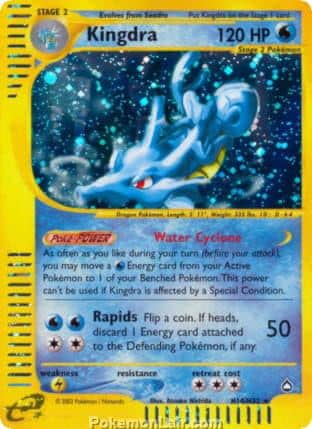2003 Pokemon Trading Card Game Aquapolis Set H14 Kingdra