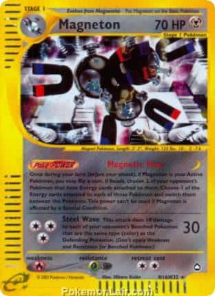 2003 Pokemon Trading Card Game Aquapolis Set H16 Magneton